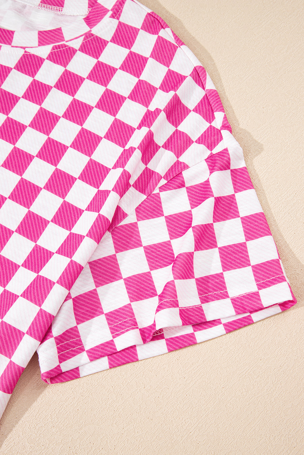 Checkerboard T Shirt and High Waist Skorts Set