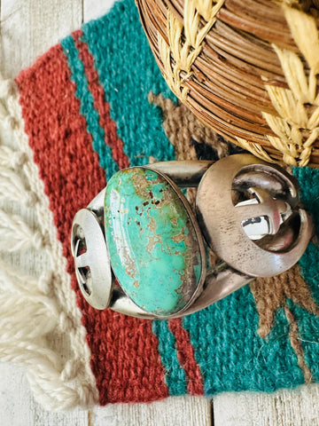 Navajo Sterling Silver & Turquoise Cuff Bracelet