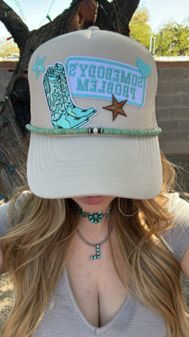 Handmade Sterling Silver & Turquoise Hat Band - Everest Ranch