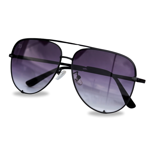 CARSON AVIATOR SUNGLASSES | RD (black gray)