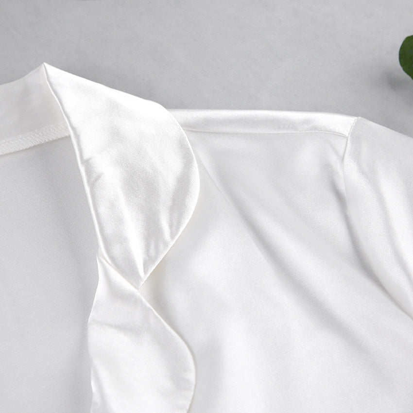 Heavenly Feathered Silk Pajamas in color options