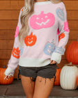 Halloween Pumpkin Crewneck Sweater