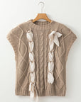 Emma Bowknot Short Sleeve Sweater
