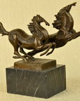 Signed Original Milo Dual Horses Horse Modern Art Abstract Sculpture Statue SALE