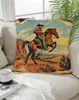 Vintage Cowboy Pillow Case Made in America