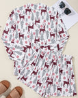 Abigail Christmas Deer Printed Shirt