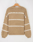 Avery Puff Sleeve Baggy Sweater