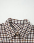 Plaid Corduroy Patchwork Pocketed Button-Up Shacket