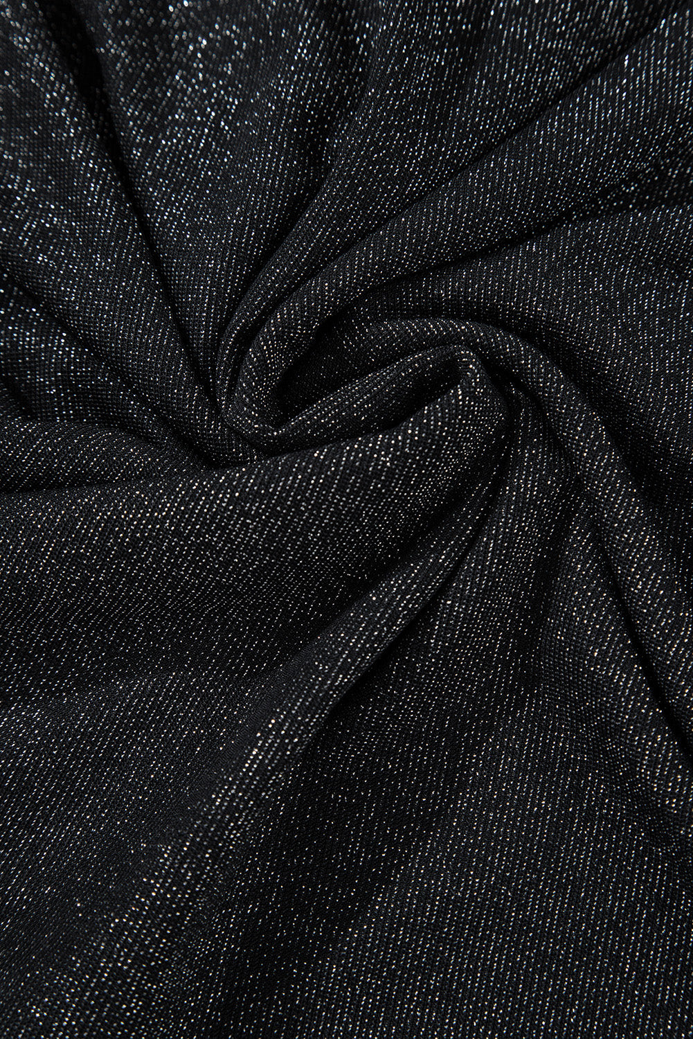 Metallic Satin Bow Open Back V-Neck Top