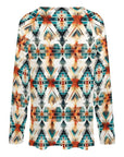 Baha Ranch Western Aztec Long Sleeve Top