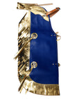 Hilason Junior Youth Bull Riding Pro Rodeo Leather Protective Vest Chaps