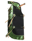 Hilason Junior Youth Bull Riding Pro Rodeo Leather Protective Vest Chaps