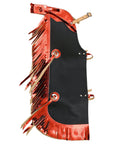 Hilason Junior Youth Bull Riding Pro Rodeo Leather Protective Vest Chaps