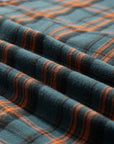 Plaid Long Sleeve Side Split Distressed Shirt