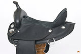 Hilason Horse Trail Pleasure Endurance Synthetic Saddle Black