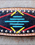 HILASON Western Horse Genuine Leather Headstall & Breast Collar Set Tan