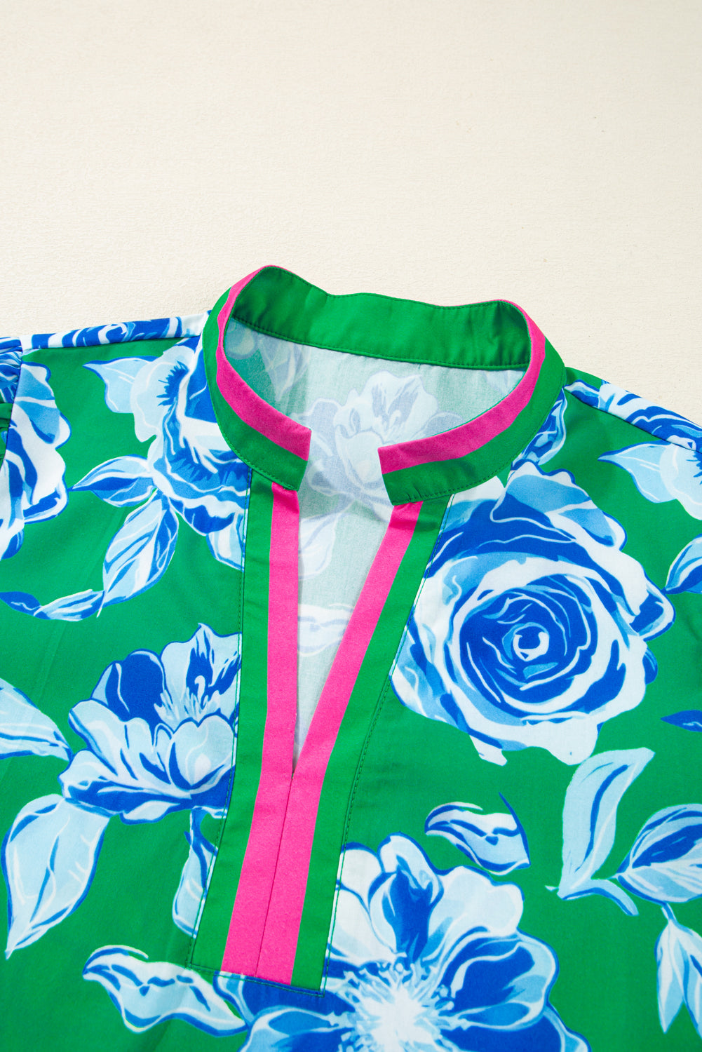 Plus Size Floral Short Sleeve Top