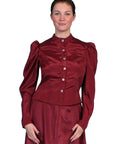 Moire Tie Back Blouse - 738809