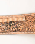 Hilason Western Right Hand Gun Holster Rig 44/45 Caliber Leather Cowboy