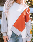 Colorblock Long Sleeve Top