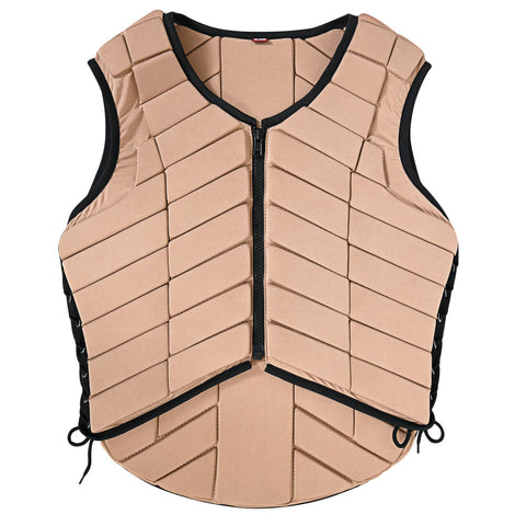 Equestrian Horse Vest Safety Protective Adult Eventing Tan Hilason