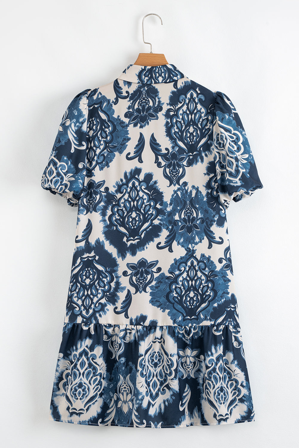 Boho Floral Buttoned Mini Dress