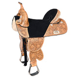 Western Hilason Draft Horse Trail Pleasure American Leather Saddle