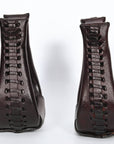 HILASON Western Saddle Bell Dark Oil Leather Horse Saddle Stirrups | Western Saddle Stirrups | Leather Horse Stirrups | Equestrian Stirrups | All-Purpose Horse Stirrups