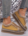 Harper Lace Up Flat Shoes