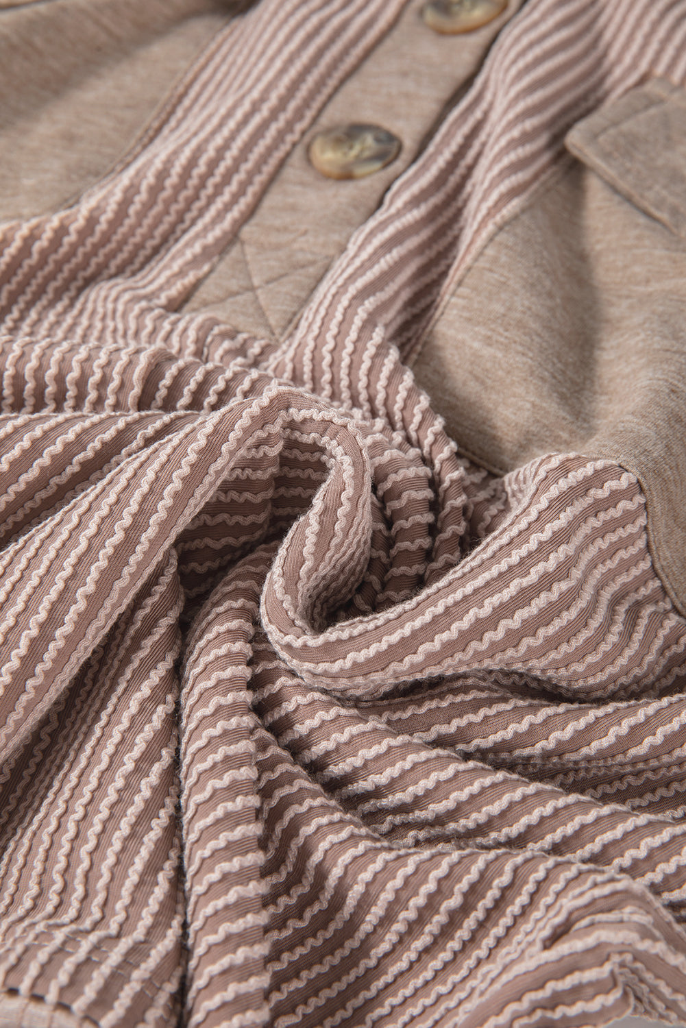 Olivia Patchwork Corded Drawstring Hoodie