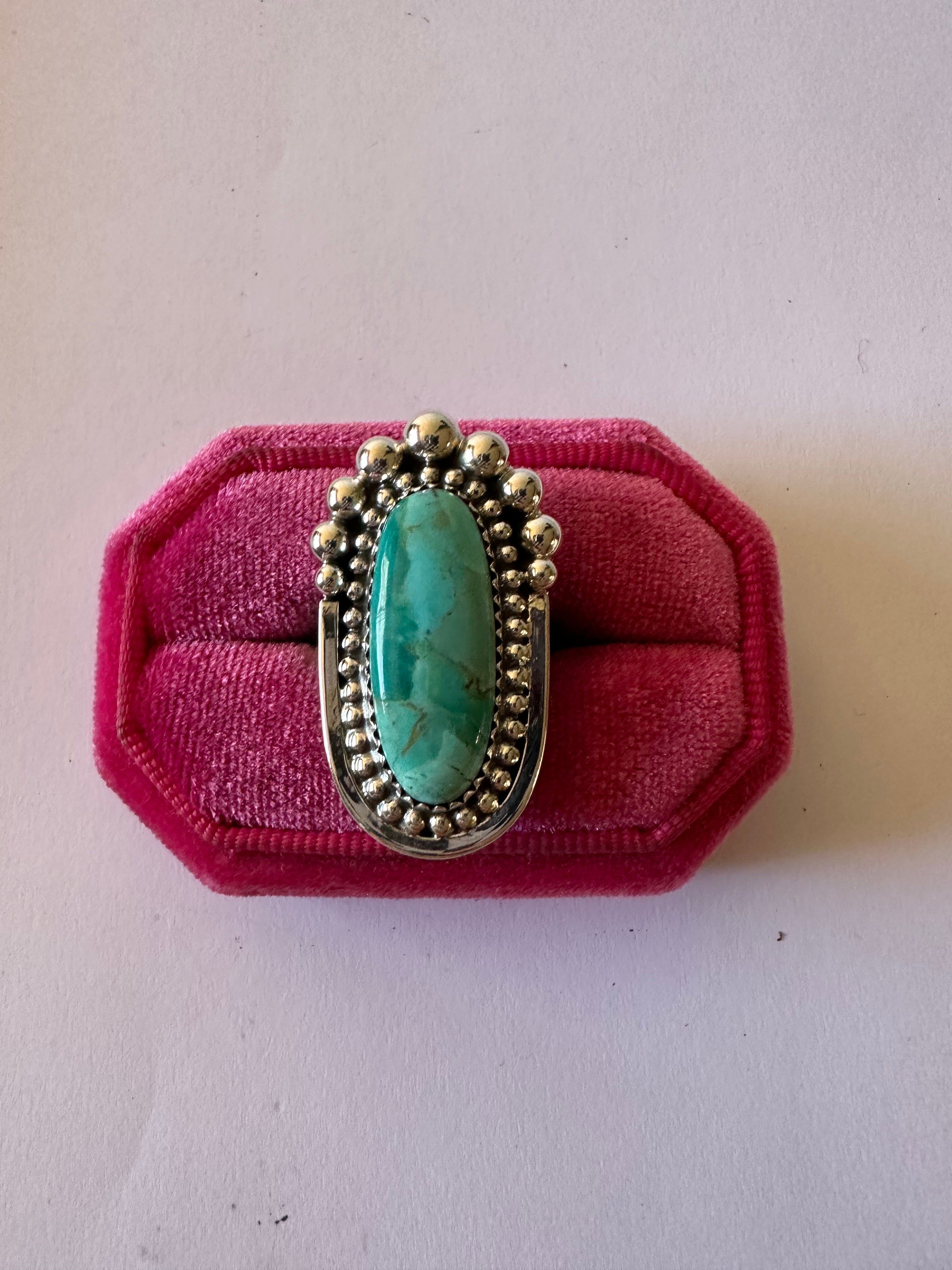 Handmade Turquoise & Sterling Silver Ring | Cassidy Collection