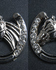 Western Screw Back Concho 1.5 In Horseshoe Silver Saddle Cowgirl Hilason