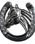 Western Screw Back Concho 1.5 In Horseshoe Silver Saddle Cowgirl Hilason