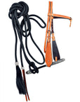 Western Horse Headstall Tack Bridle American Leather Bitless Rein Hilason