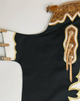Hilason Handmade Genuine Leather Chaps Adult Handtooled Rodeo Bull Riding