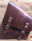 Motorcycle Bike Right Side Saddle Bag Leather Softail Rigid Hilason