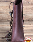 Motorcycle Bike Right Side Saddle Bag Leather Softail Rigid Hilason