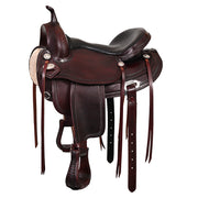 Premium Hilason Western Horse Saddle - American Leather, Flex Tree