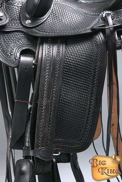 Western Horse Saddle American Leather Wade Ranch Roping Black Hilason