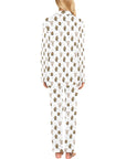 Cactus and Highland Cow Women's Western Pajama Set