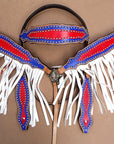 Hilason Western Horse Breast Collar Headstall Bridle American Leather Tan