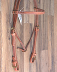 3/4 In. Hilltop Hermann Oak Leather Buckle Ends Cheeks Horse Browband Headstall