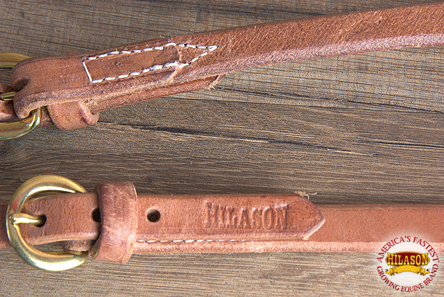 Hilason Hermann Oak Leather Chicago Screw One Ear Horse Headstall