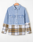 Sofia Plaid Patchwork Oversized Jacket