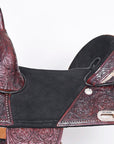 Western Horse Saddle Treeless Trail Barrel Leather Hilason
