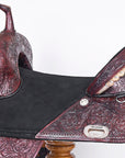 Western Horse Saddle Treeless Trail Barrel Leather Hilason