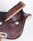 Western Horse Saddle Treeless Trail Barrel Leather Hilason