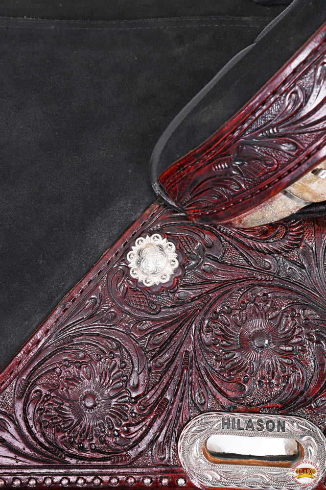 Western Horse Saddle Treeless Trail Barrel Leather Hilason