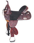 Western Horse Saddle Treeless Trail Barrel Leather Hilason