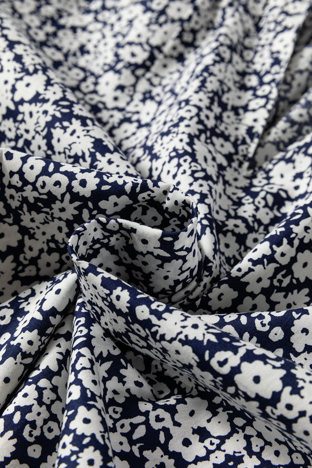 Floral V-Neck Puff Sleeve Blouse